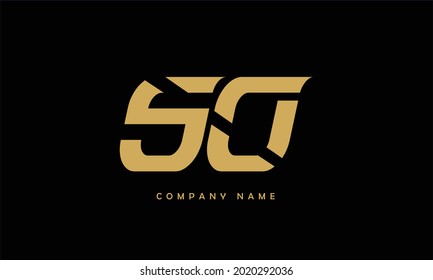 SO, OS Alphabets Letters Logo Monogram