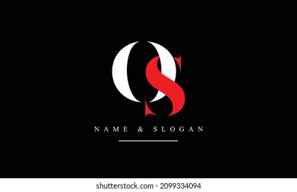 SO, OS, S, O abstract letters logo monogram