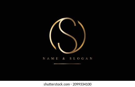 SO, OS, S, O abstract letters logo monogram