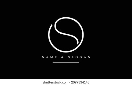 SO, OS, S, O abstract letters logo monogram
