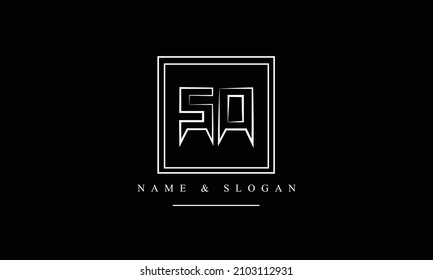 SO, OS, S, O abstrakte Buchstaben Logo-Monogramm