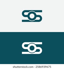 SO, OS, S, O abstract letters logo monogram. Creative os so logo design template.