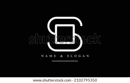SO, OS, S, O abstract letters logo monogram