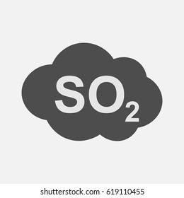 So2 Icon Sulfur Dioxide Formula Symbol Stock Vector Royalty Free 619110455