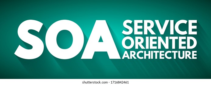 SOA - Service Oriented Architecture is an architectural style that supports service orientation, acronym text concept background