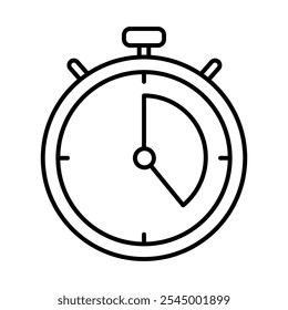 Soak for 10-20 Minutes Icon – Stopwatch, Representing Treatment Duration, Patience, and Skin Routine