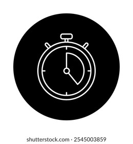 Soak for 10-20 Minutes Icon – Stopwatch, Representing Treatment Duration, Patience, and Skin Routine