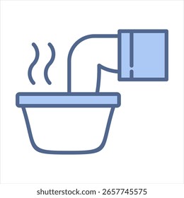 Ilustração do vetor de ícone azul de imersão
