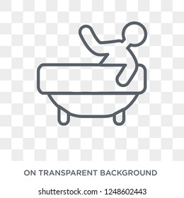 Soak icon. Trendy flat vector Soak icon on transparent background from Cleaning collection. High quality filled Soak symbol use for web and mobile