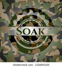 Soak on camo pattern