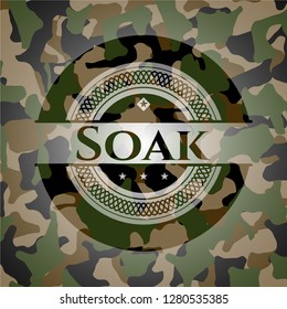 Soak on camo pattern