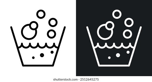 Soak outlined icon vector collection.