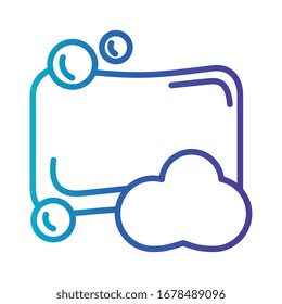 soap bar cleaning , gradient line style icon vector illustration design