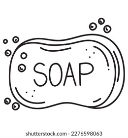 soap bar cleaning isolated icon