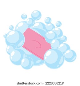 barra de jabón con icono de espuma