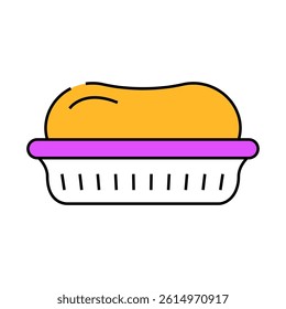 soap bar hygiene line icon vector. soap bar hygiene sign. isolated symbol illustration