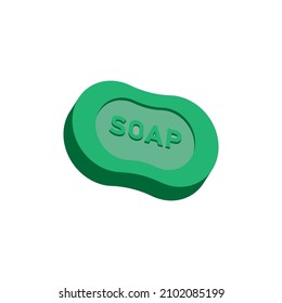 Soap bar icon design template vector isolated 