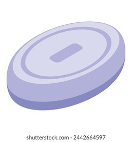 Soap bar icon isometric vector. Solid cleansing product. Personal hygiene toiletry