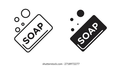 Symbol der Soap-Leiste. Symbol, Logo-Abbildung. Grafiksymbolsatz