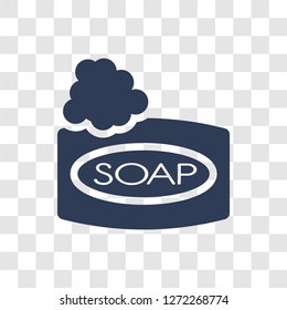 soap bar icon. Trendy soap bar logo concept on transparent background from Hygiene collection