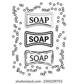Icono de la barra de jabón. Ilustración vectorial. EPS 10