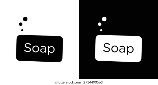 Soap bar icons vector silhouette design. Vector flat graphic design illustration.