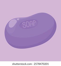 Soap bar illustration vector. bath soap game icon vector