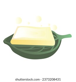 Soap bar on white background