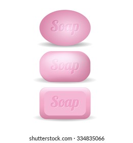 Soap bar vector colorful detailed set