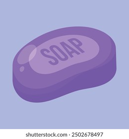 Soap bar vector icon. bathroom Soap bar vector illustration. hygiene soap bar icon