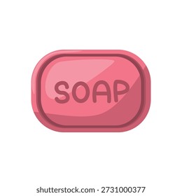 Soap bar vector illustration, soap icon, soap clip art, bar of soap clip art, hygiene cleaning item icon for hand washing and personal care
