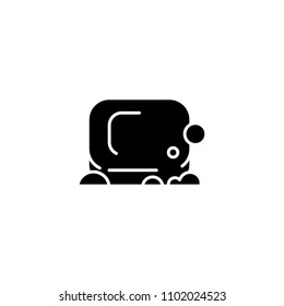 Soap black icon concept. Soap flat  vector symbol, sign, illustration.