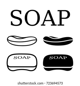 soap black simple shape vector