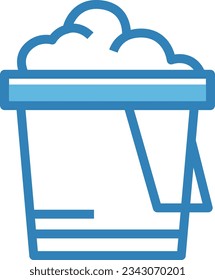 Icono azul del jabón - Icono único, vector