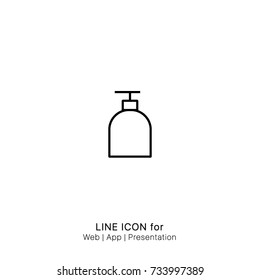 soap bottle graphic design single icon vector