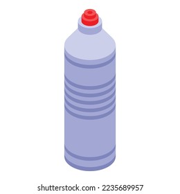 Icono del frasco de jabón vector isométrico. Líquido detergente. Lavado más limpio