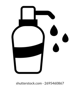 Soap Bottle Icon Mixed Style Vector Illustration