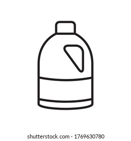 soap bottle icon over white background, line style, vector illustration