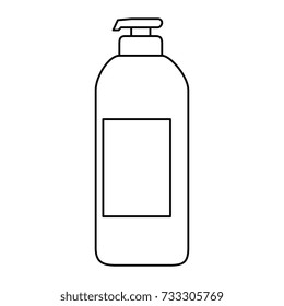 soap bottle isolated icon