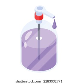 Soap bottle latest isometric icon 
