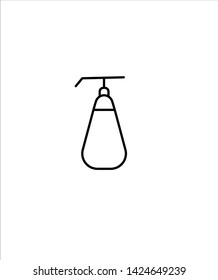 soap bottle line icon,vector best line icon.