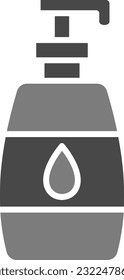 Icono vectorial de la botella de jabón. Se puede usar para imprimir, móviles y aplicaciones web.