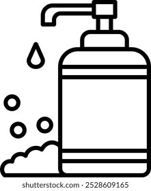 Soap Bottle Vector Illustration Detailed Icon