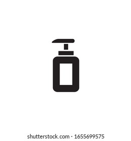 Plantilla de diseño vectorial de icono de frasco de jabón