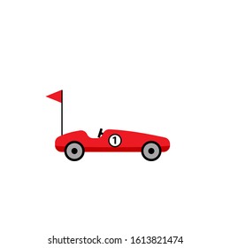 Soap Box Car Icon. Clipart Image Isolated On White Background