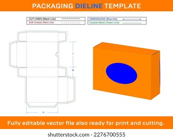 Soap Box, Dieline Template design