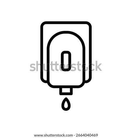 Soap box icon in flat style, bar soap silhouette symbol, hygiene and cleanliness illustration for personal care, bathroom, and health concepts.