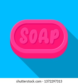 Soap brick icon vector flat design.
