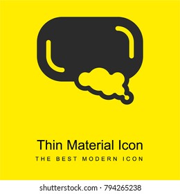 Soap bright yellow material minimal icon or logo design