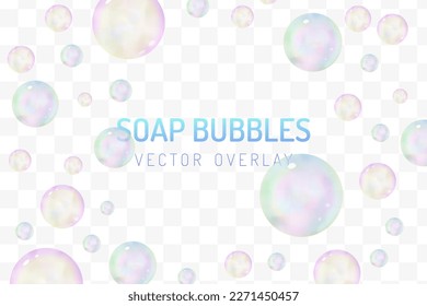 Cubierta vectorial de las bolas de burbuja de jabón 